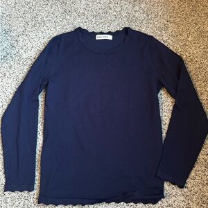 Grace Karin Navy Long Sleeve Top